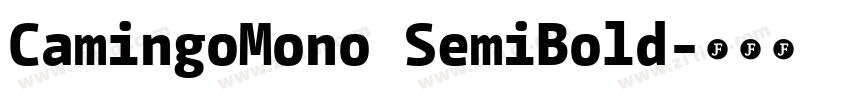 CamingoMono SemiBold字体转换